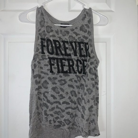 Gray Cheetah  gym tank - Picture 1 of 2